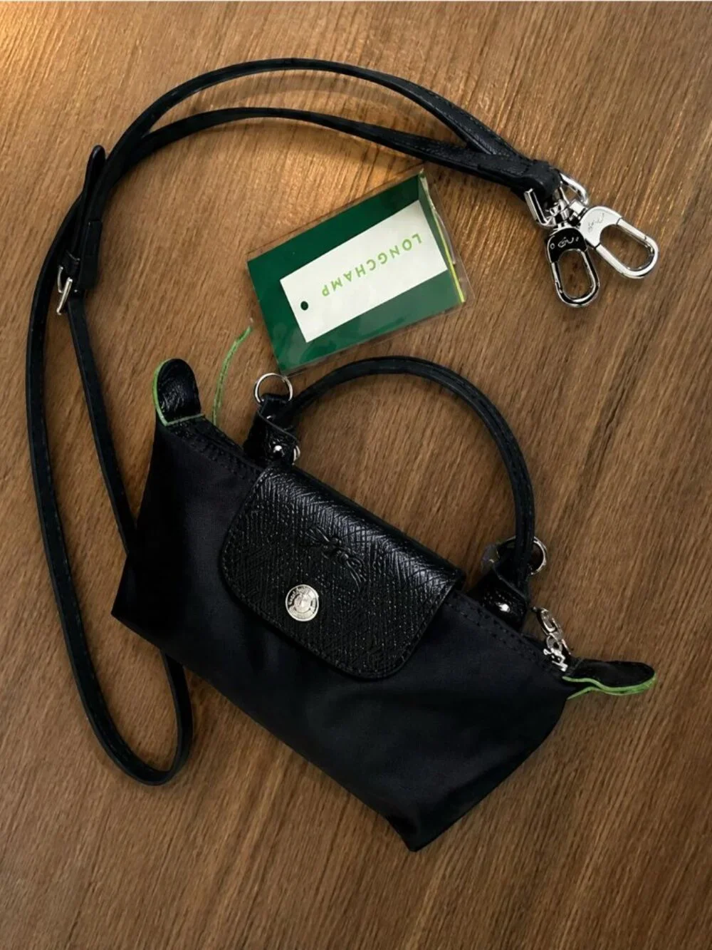 Longchamp XS Energy Black Mini Bag